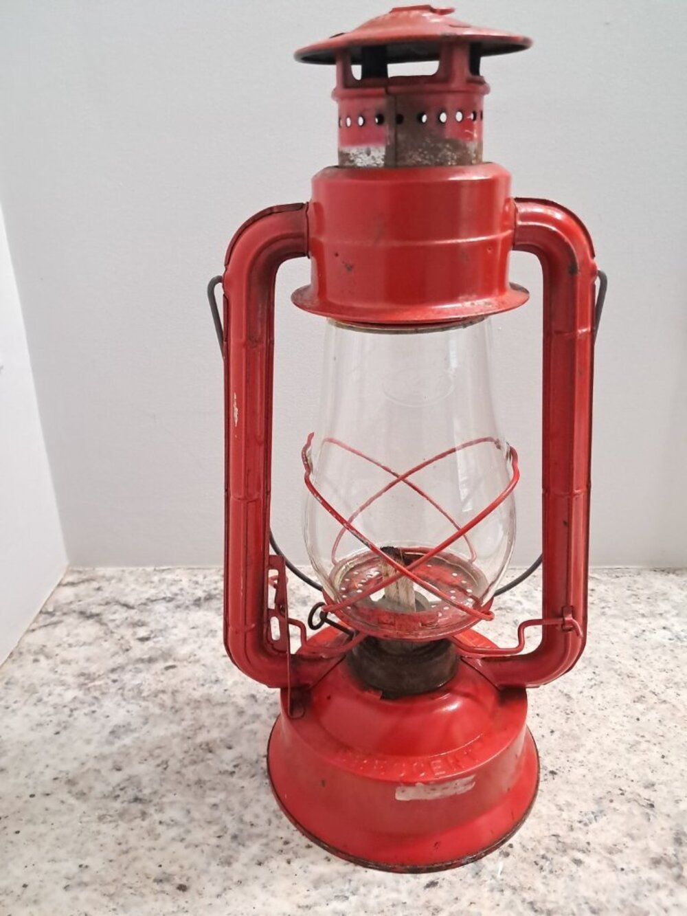 Vintage DIETZ No. 70 Red Kerosene Lantern-Crescent - Red-Vintage